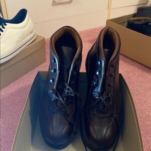 Rockport Brown Leather Lace-Up Boots